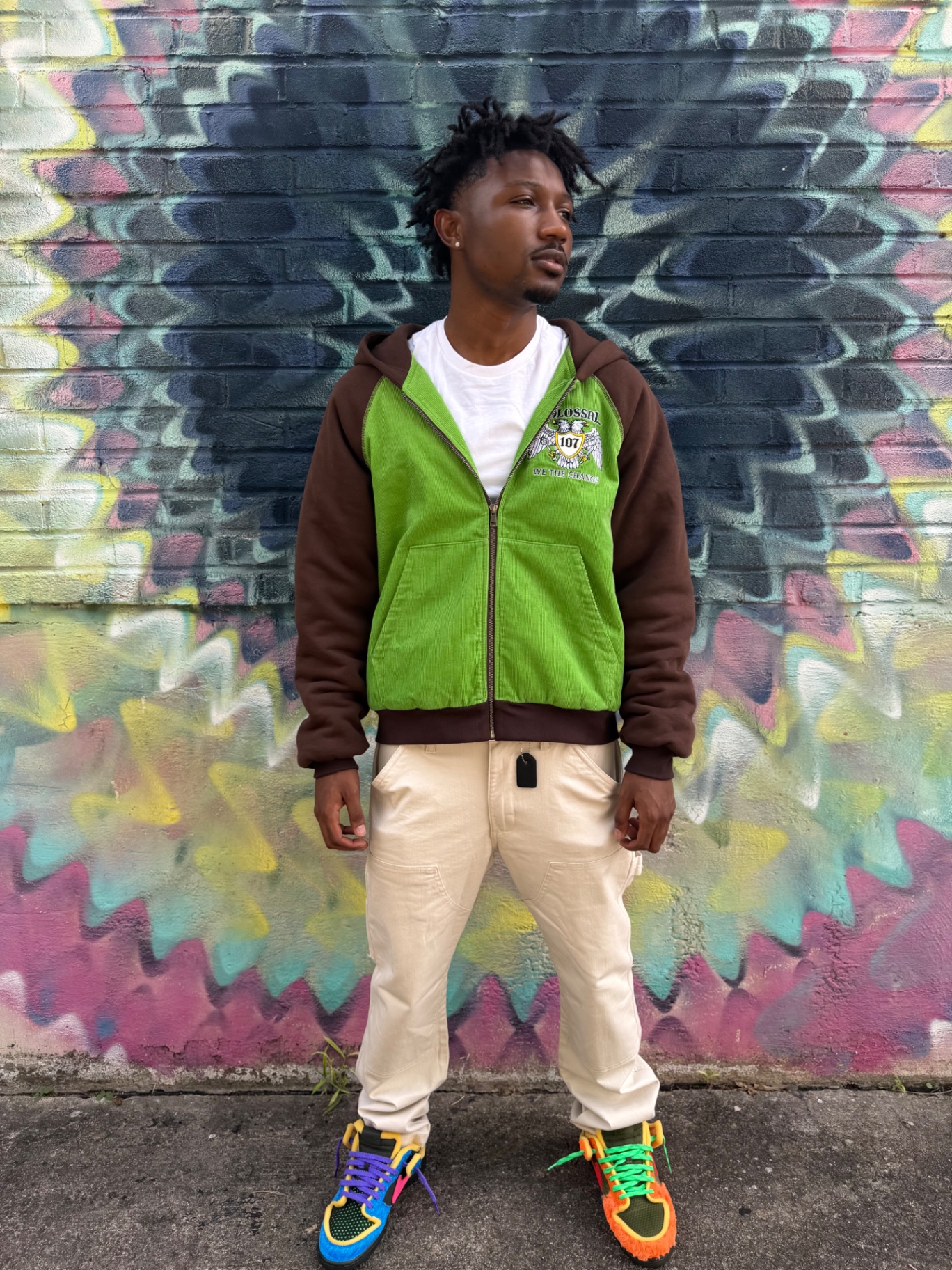 Green Mud zipper full fit, street shot